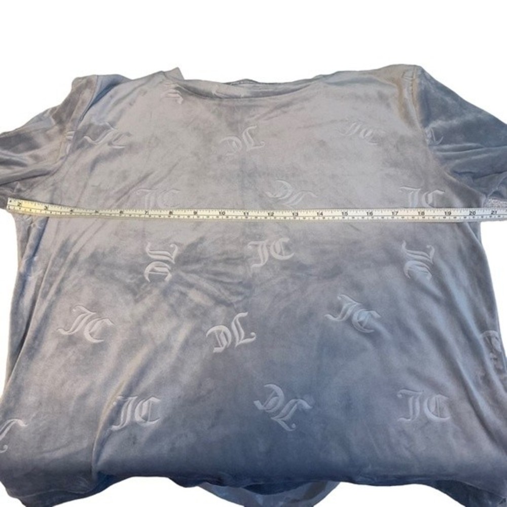 Juicy Couture Grey Velour Logo Sleepwear Sweatshirt. Size Small. - Picture 7 of 7